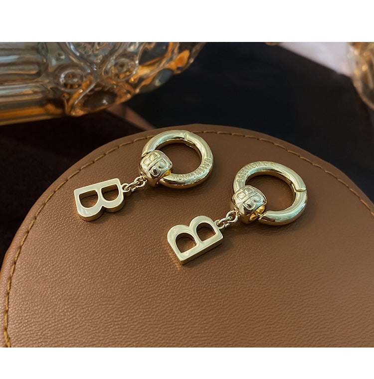 2025 Hollow letter tide earrings