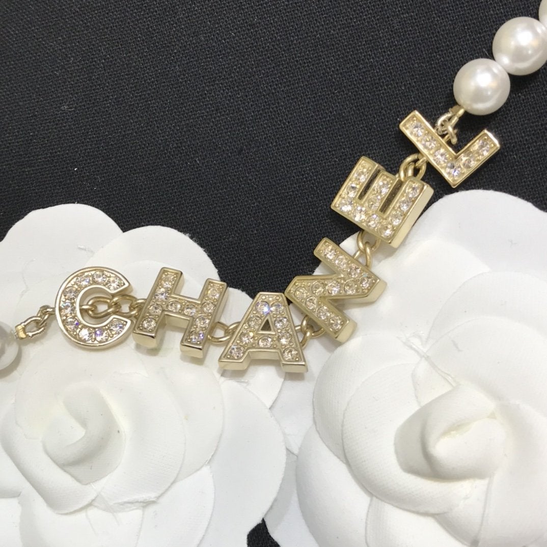 2025 New Letter Pearl Necklace