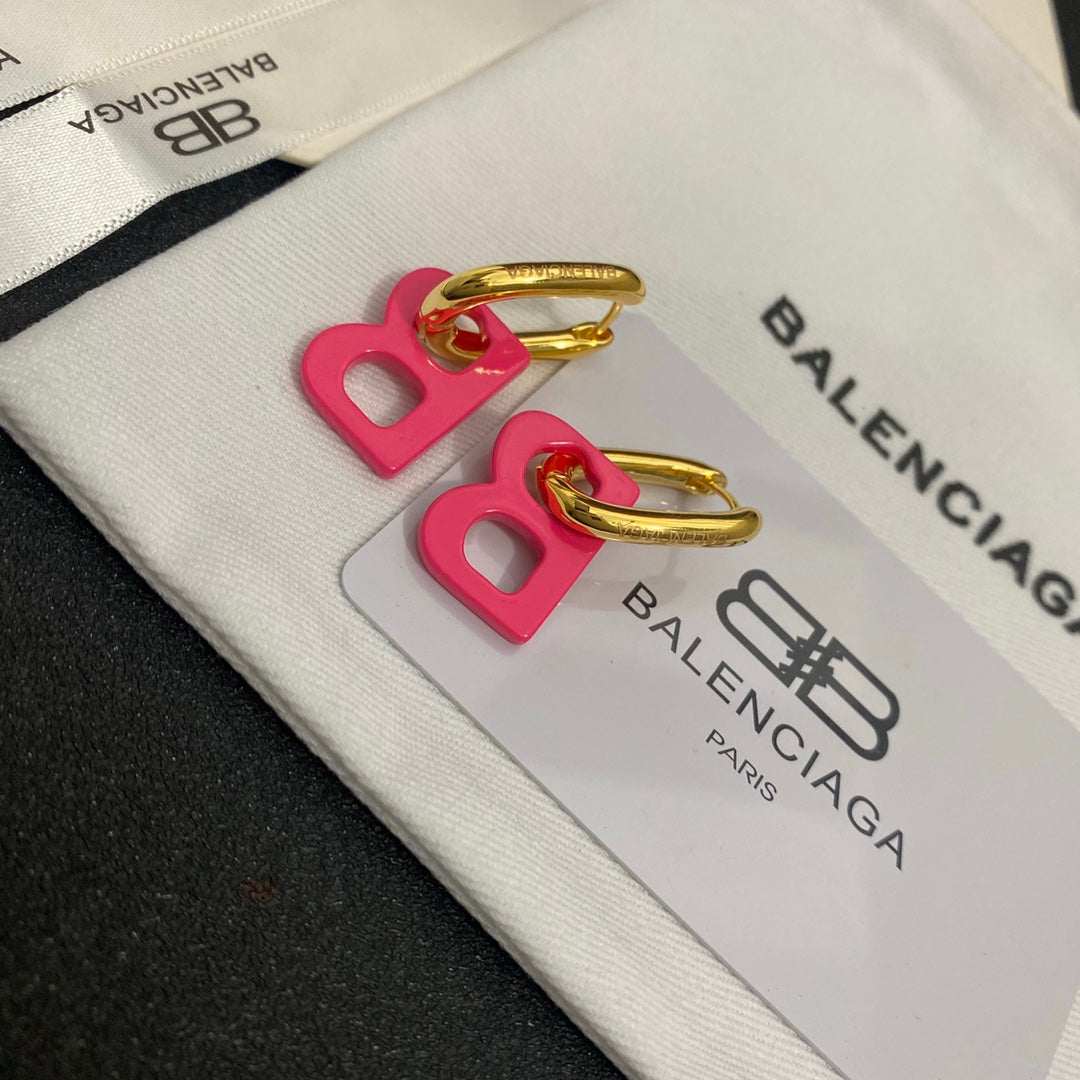 2025 Letter Logo Drop Earrings