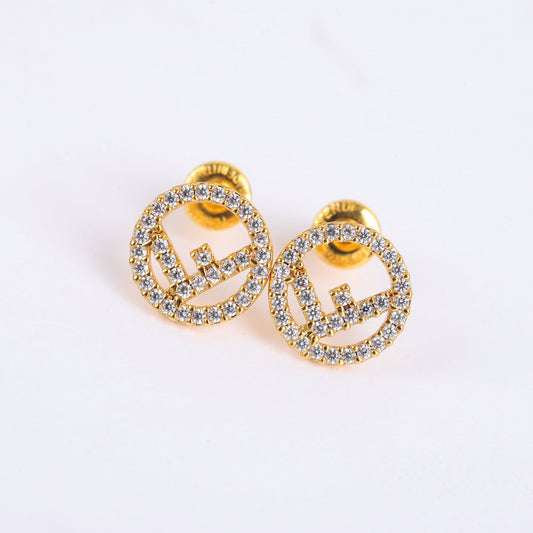 2025 Letter Diamond Earrings