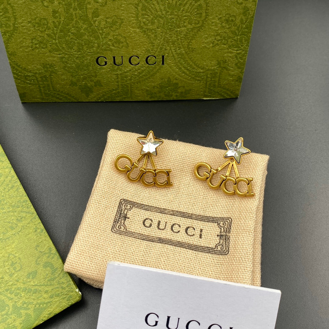 2025 Lucky Stars Letters Earrings