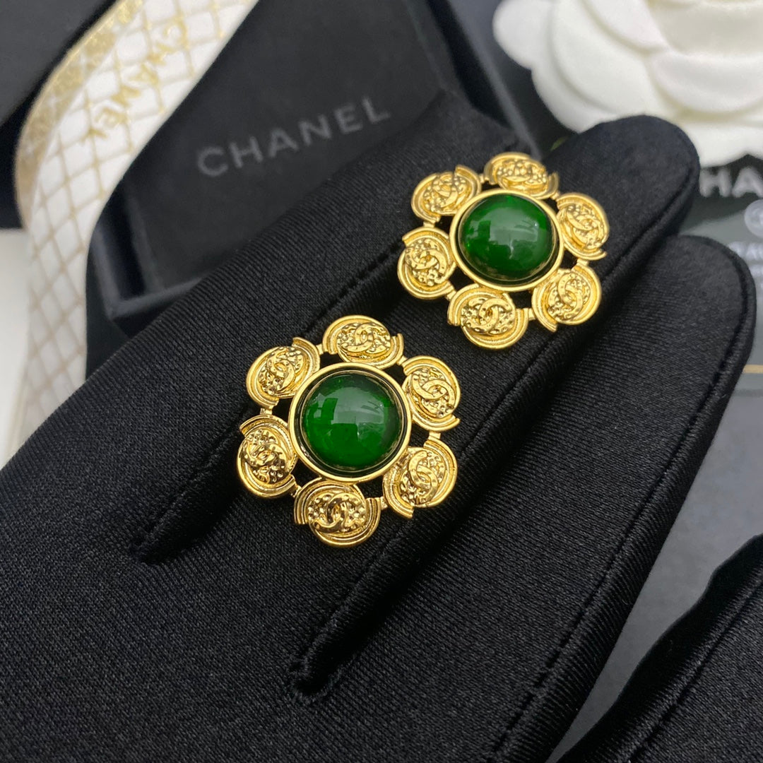 2025 New Emerald Stud Earrings