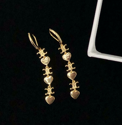 2025 Heart Shape Bracelet Earrings Set