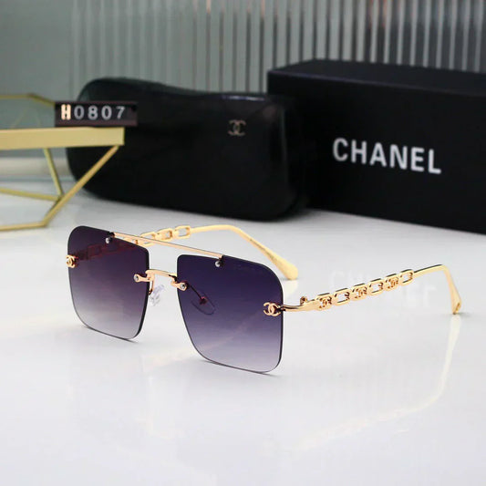 2025 Fashionable watermark metal frame sunglasses H0807