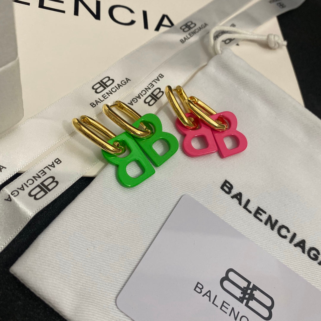 2025 Letter Logo Drop Earrings