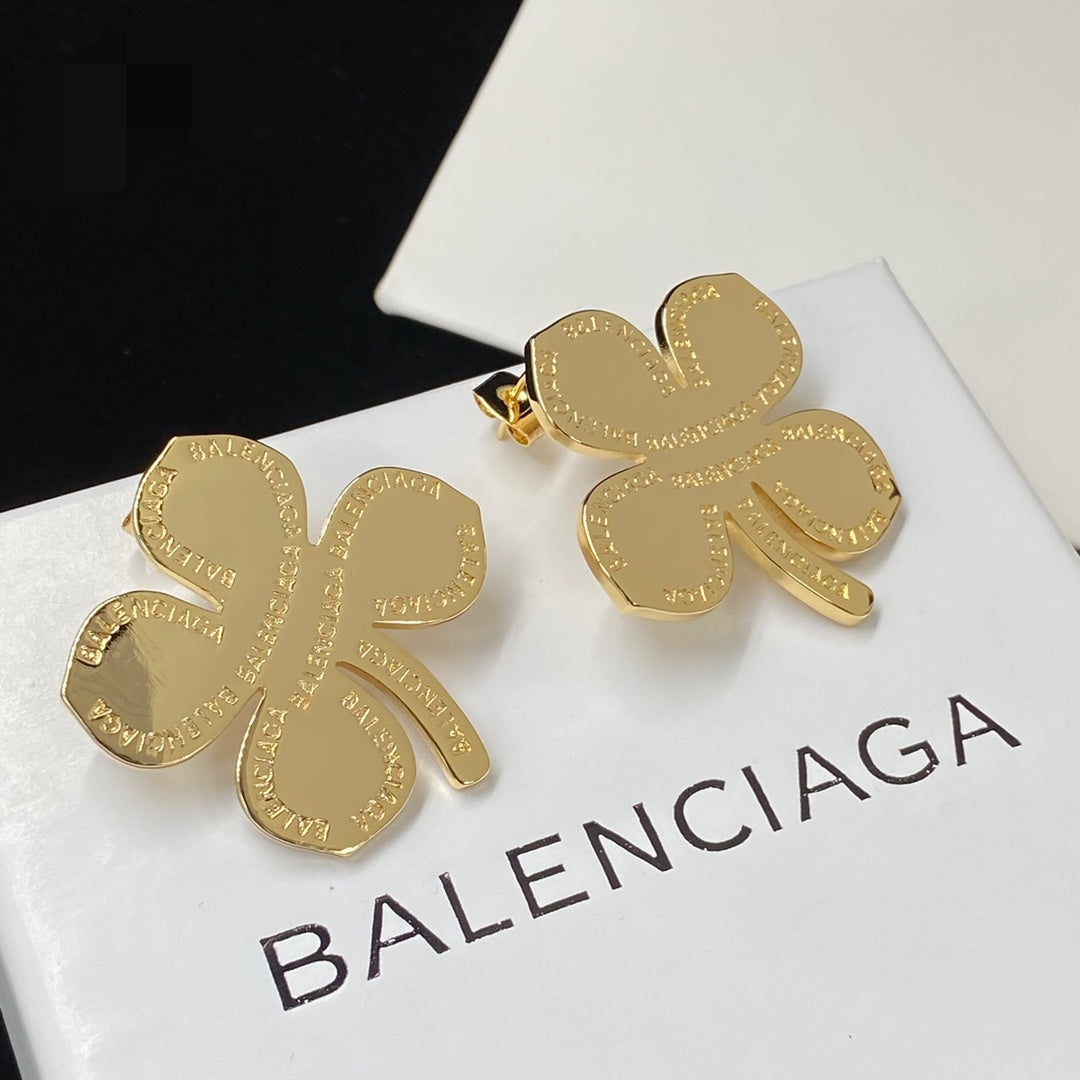 2025 Four-leaf Clover Letter Earrings