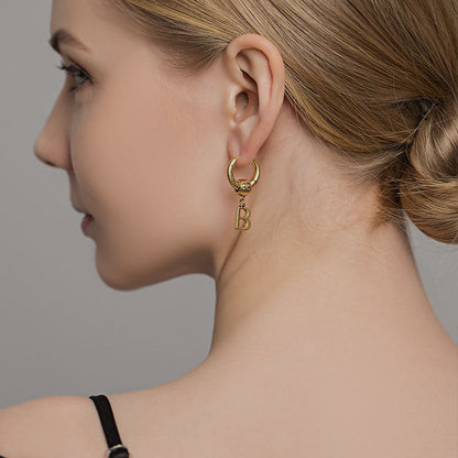 2025 Hollow letter tide earrings