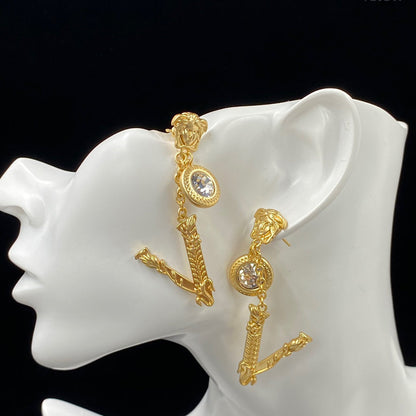2025 Medusa Drop Diamond Earrings