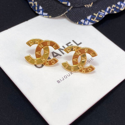 2025 Fashion Letter Double C Earrings