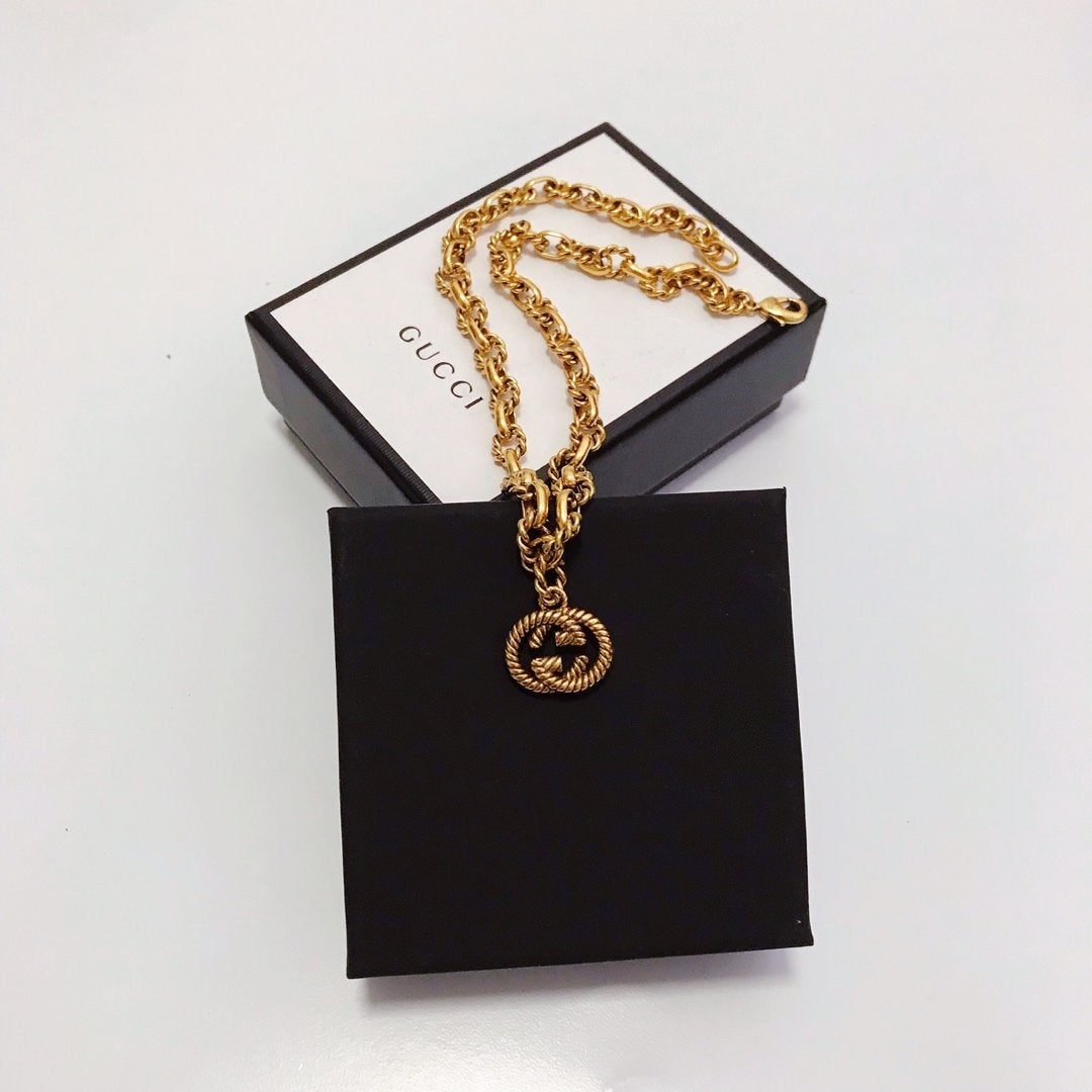 2025 Luxury Chain Double G Pendant Necklace