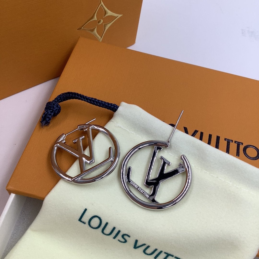 2025 Fashion Hollow Letter Pendant Earrings