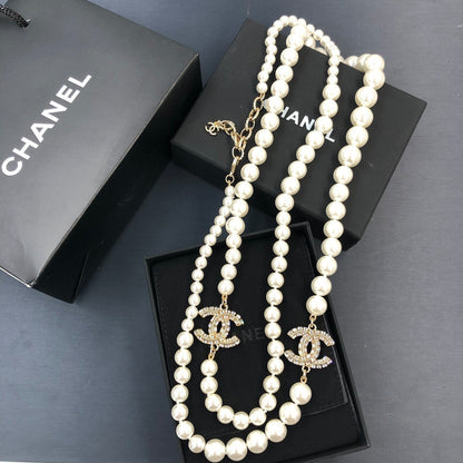 2025 Fashion Rhinestone Pearl Necklace