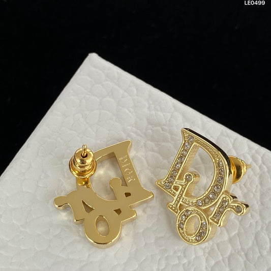 2025 Luxury Letter Rhinestone Stud Earrings