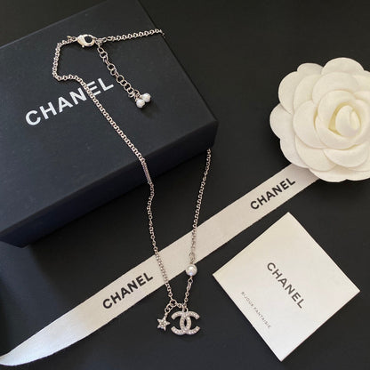 2025 Fashion Double C Pentagram Pendant Necklace