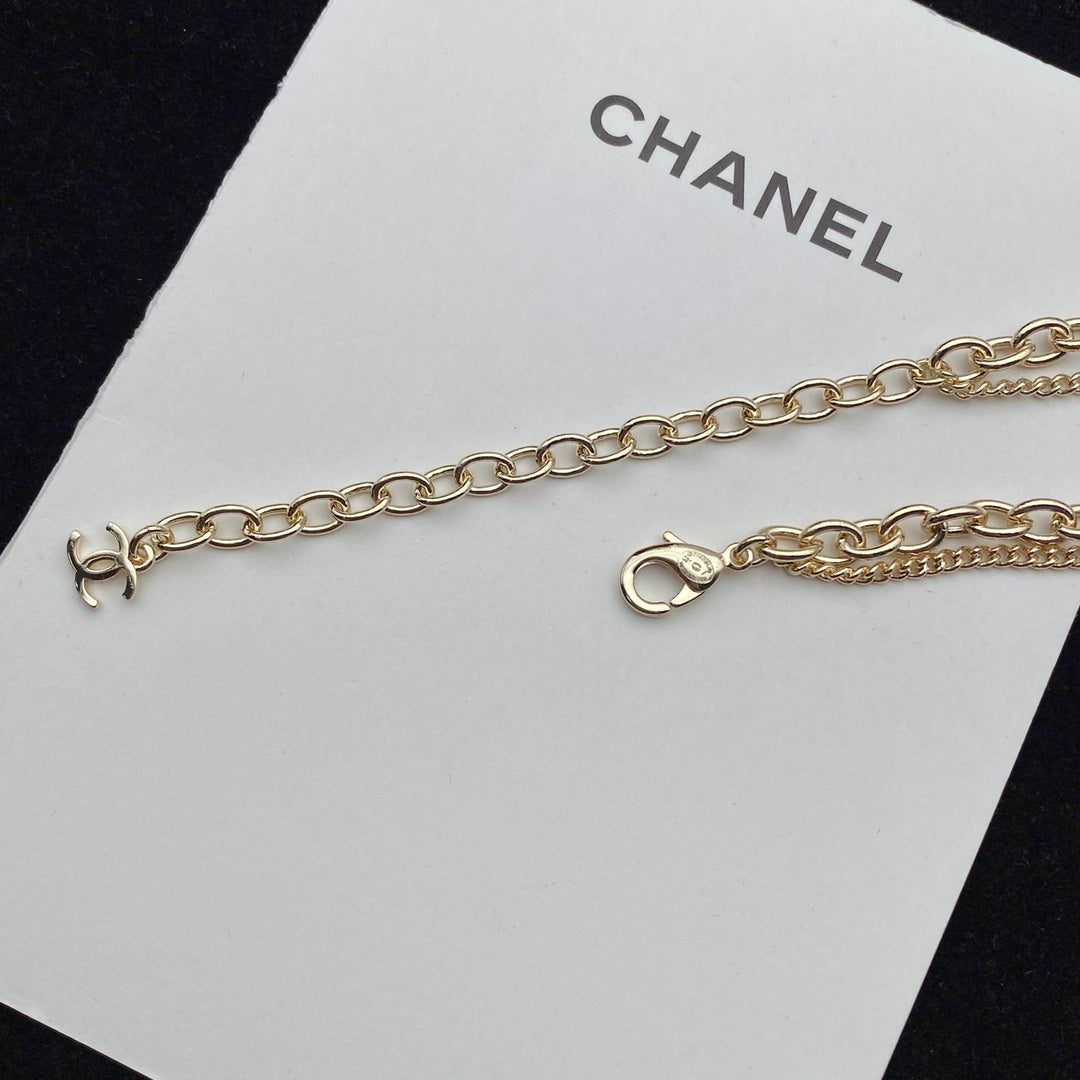 2025 New Pearl and Diamond Double Layer Necklace