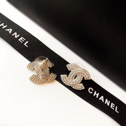 2025 Fashion Pearl Rhinestone Double Stud Earrings