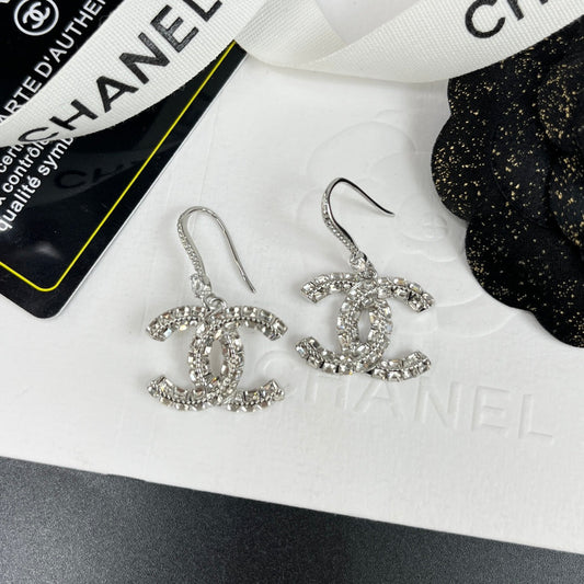 2025 Luxury Rhinestone Pendant Double Earrings