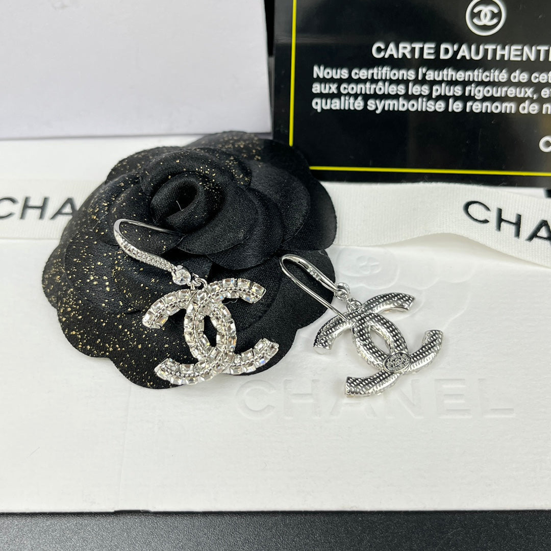 2025 Luxury Rhinestone Pendant Double Earrings