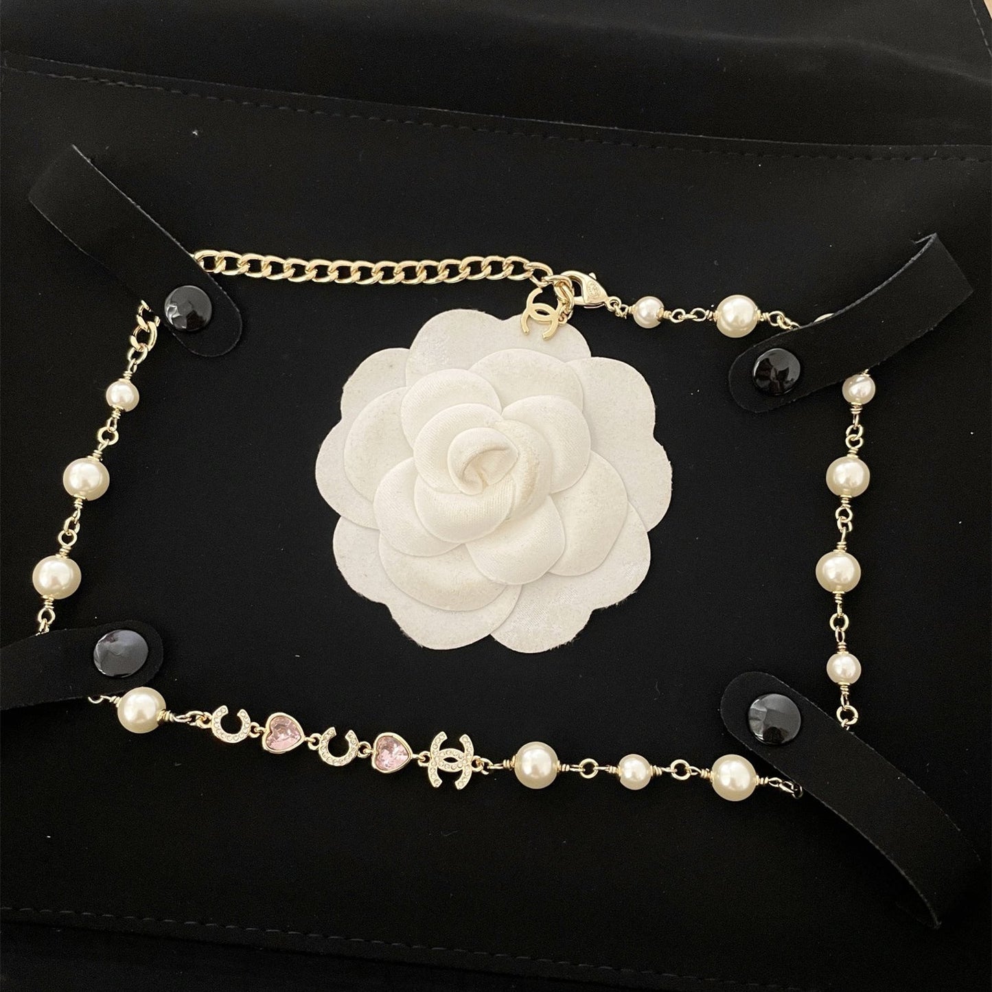 2025 heart-shaped pearl necklace