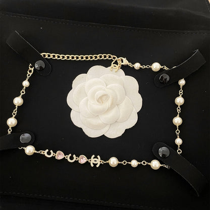 2025 heart-shaped pearl necklace