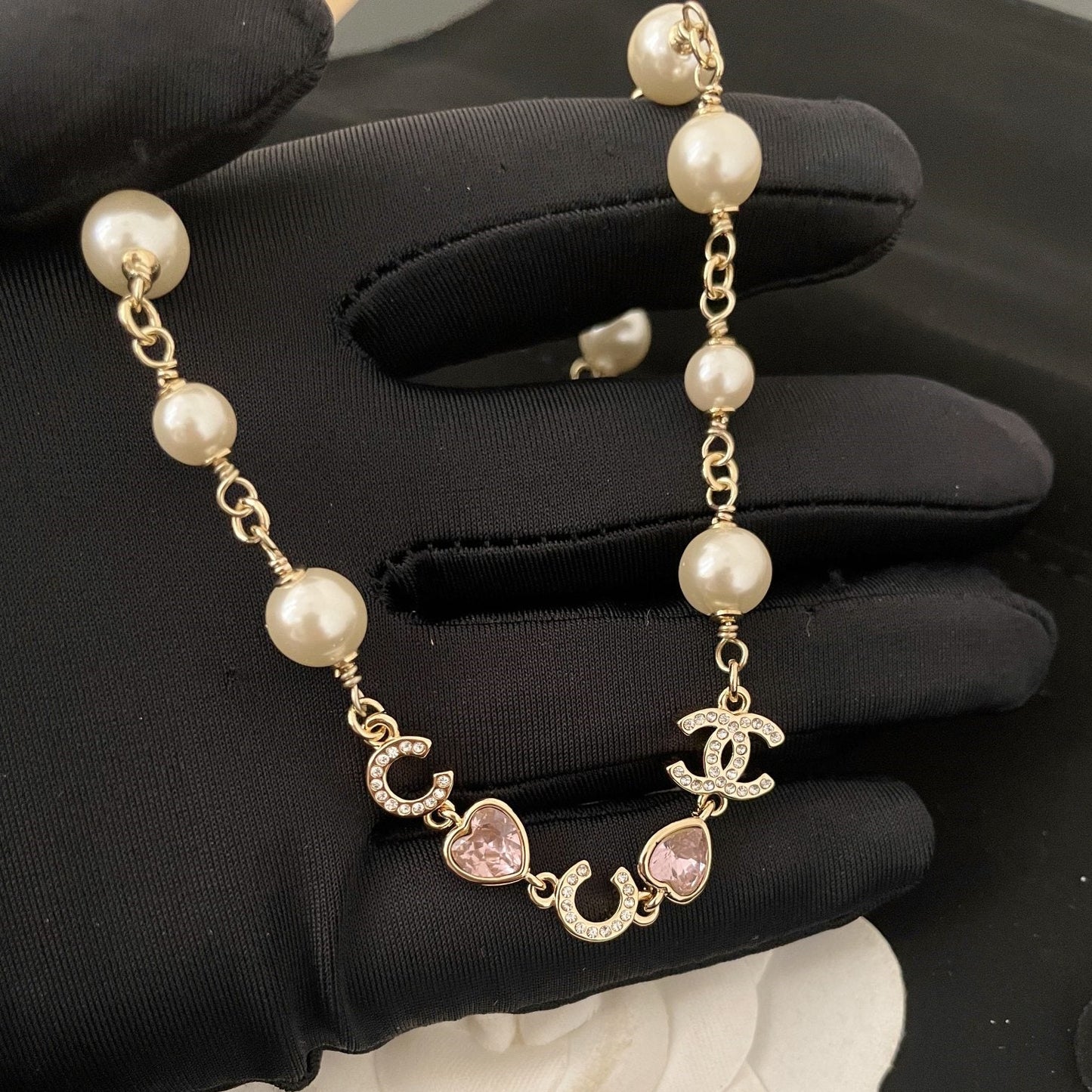 2025 heart-shaped pearl necklace