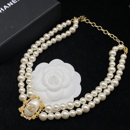 2025 Fashion CC Pearl Charm Necklace