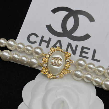 2025 Fashion CC Pearl Charm Necklace