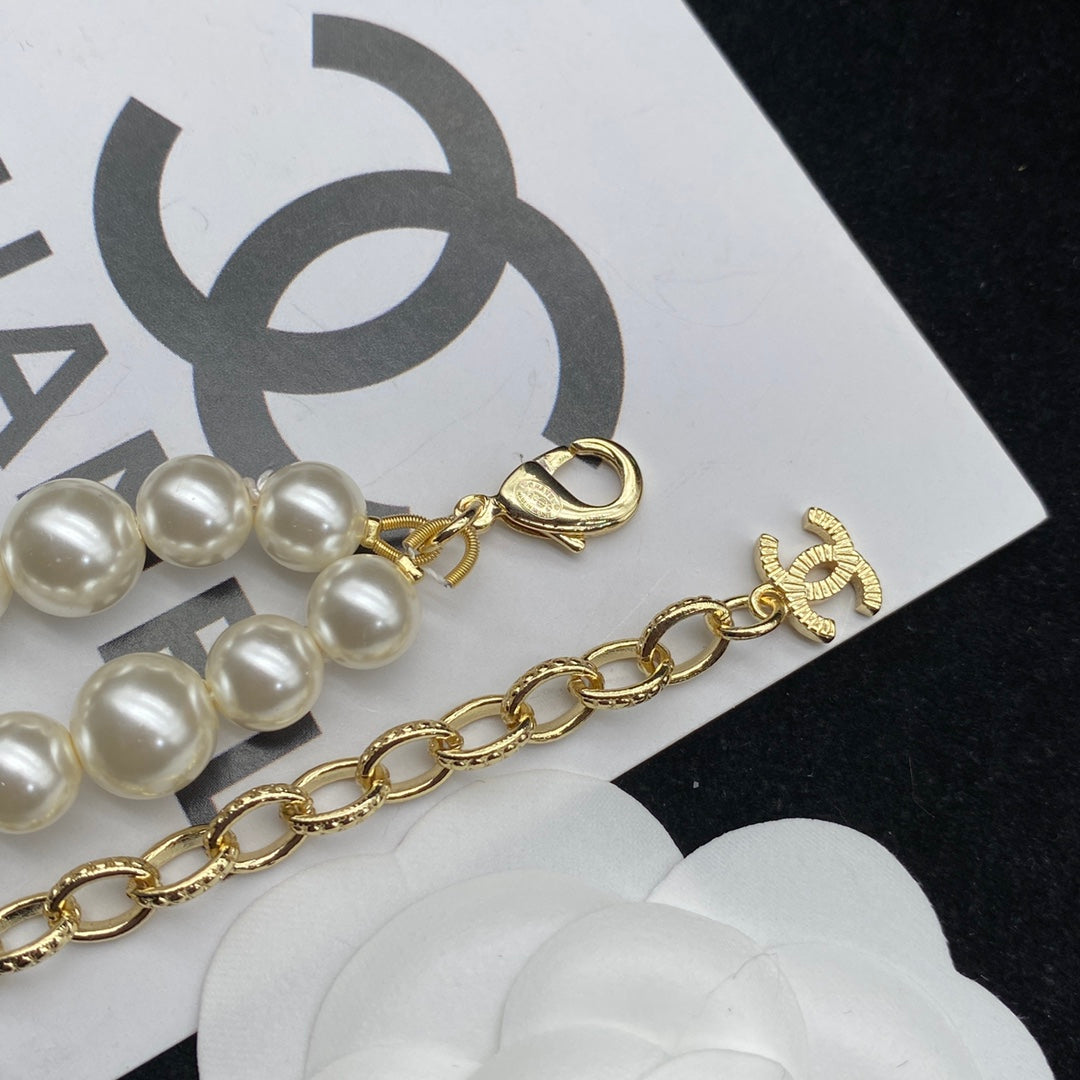 2025 Fashion CC Pearl Charm Necklace