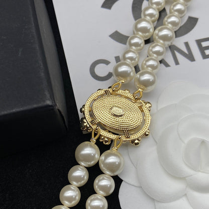 2025 Fashion CC Pearl Charm Necklace