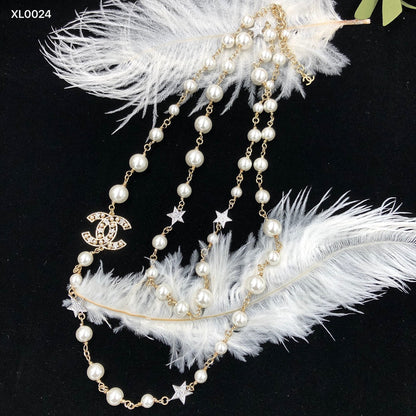 2025 Fashion CC Star Pearl Necklace