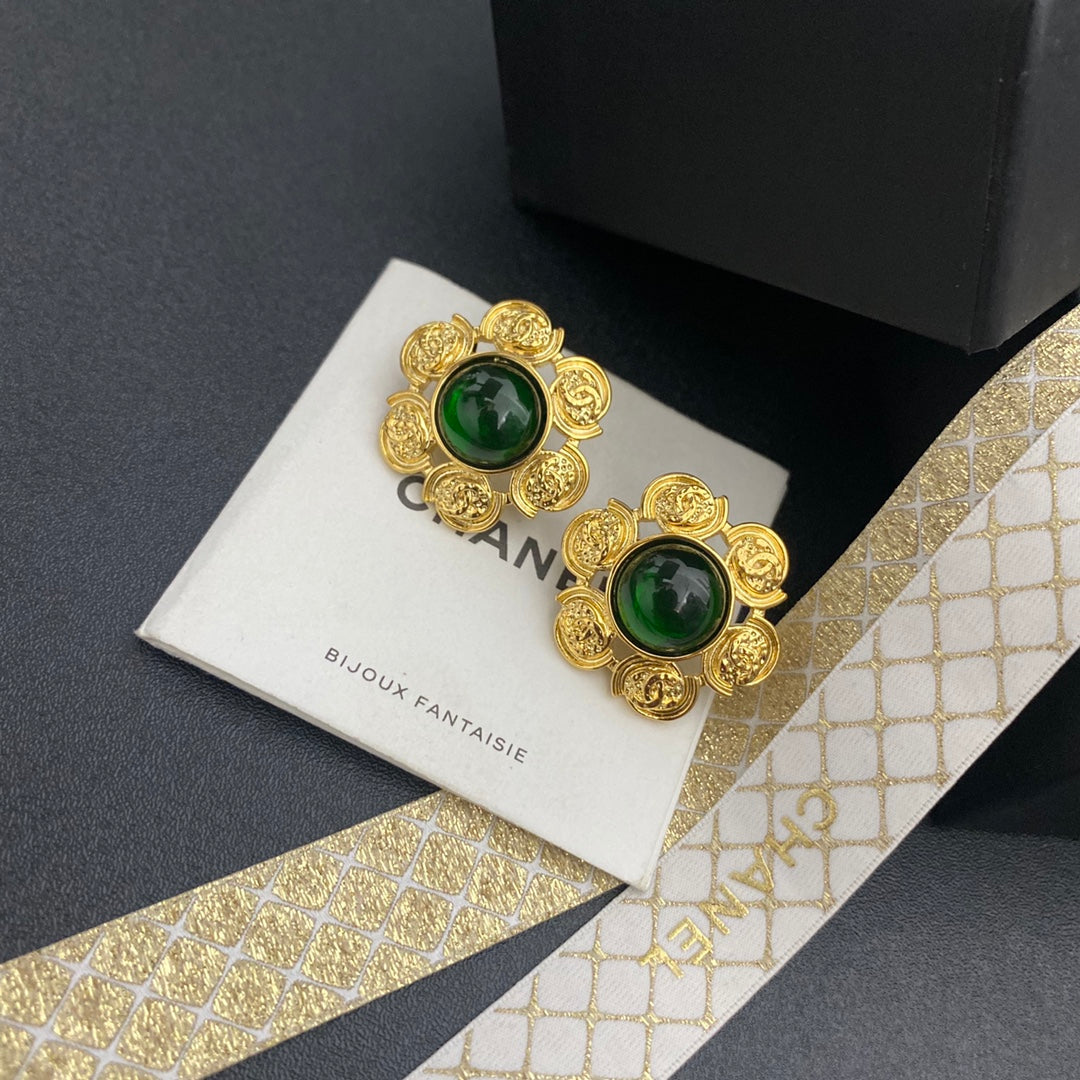 2025 New Emerald Stud Earrings