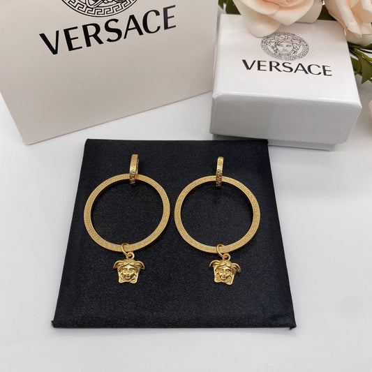 2025 Medusa Labyrinth Large Hoop Earrings