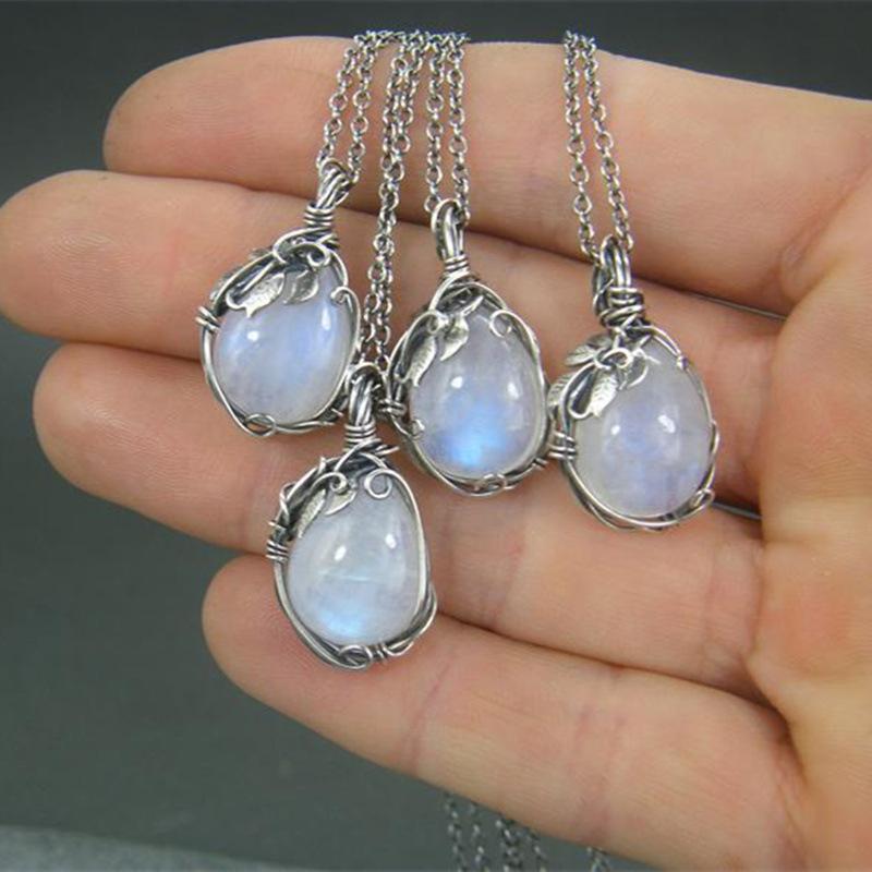 2025 Retro Winding Moonstone Necklace