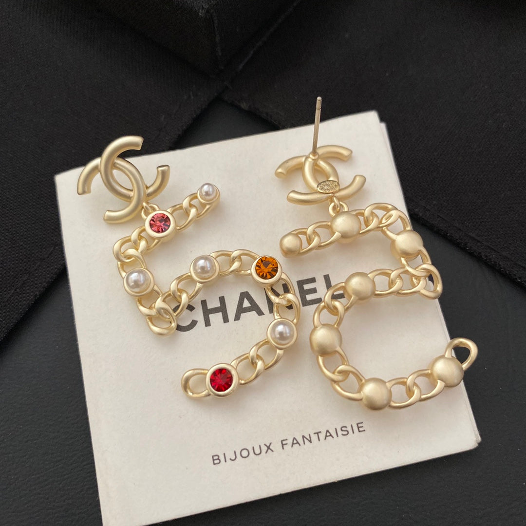 2025 New No.5 Colored Diamond Earrings