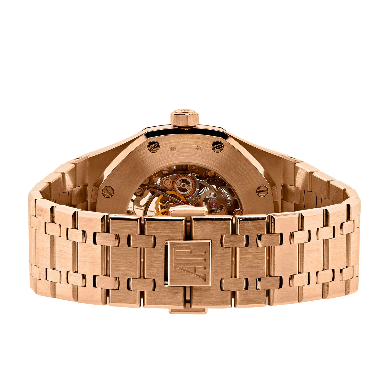 ROYAL OAK JUMBO ANNIVERSARY 40TH OPENWORKED EXTRA-THIN ROSE GOLD WATCH