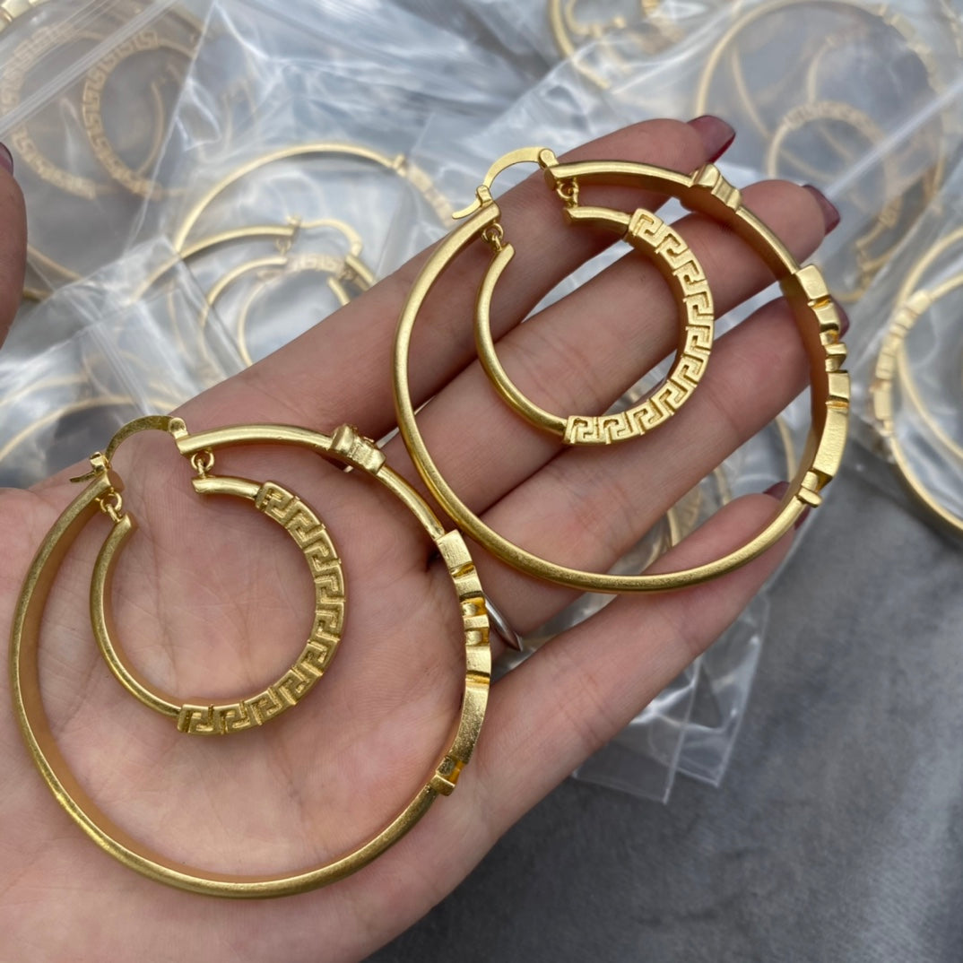 2025 High Quality Double hoop earrings