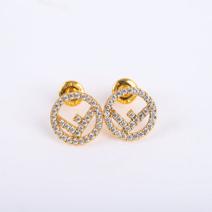2025 Letter Diamond Earrings