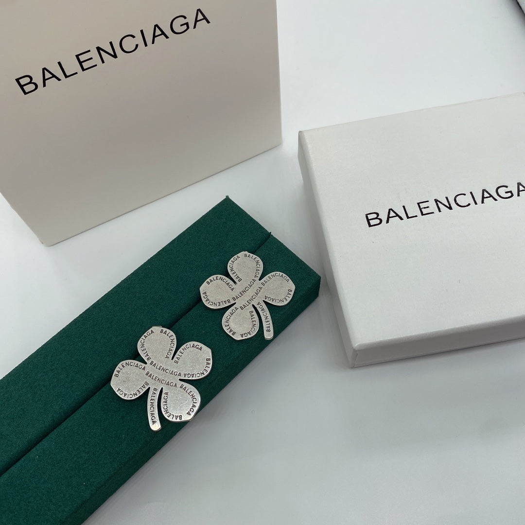2025 Four-leaf Clover Letter Earrings