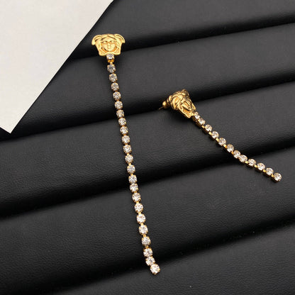 2025 Fashion Crystal Chain Earrings