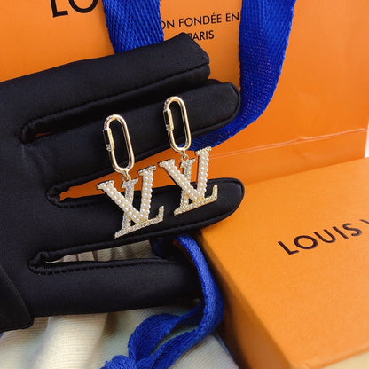 2025 Pearl and Diamond Drop Earrings