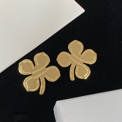 2025 Four-leaf Clover Letter Earrings