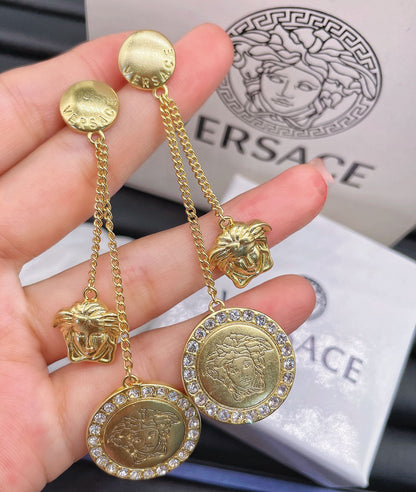 2025 Medusa Chain Drop Earrings