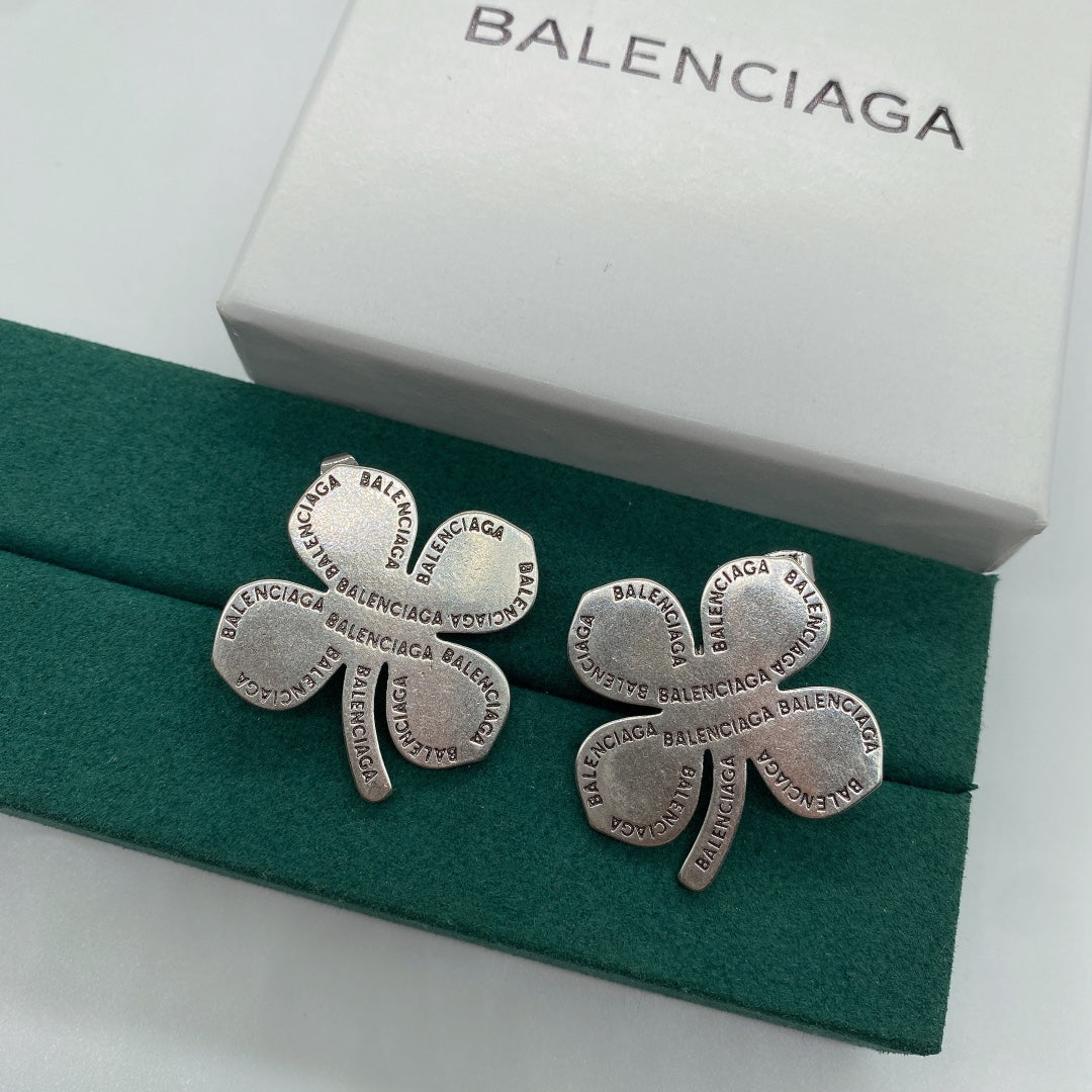 2025 Four-leaf Clover Letter Earrings
