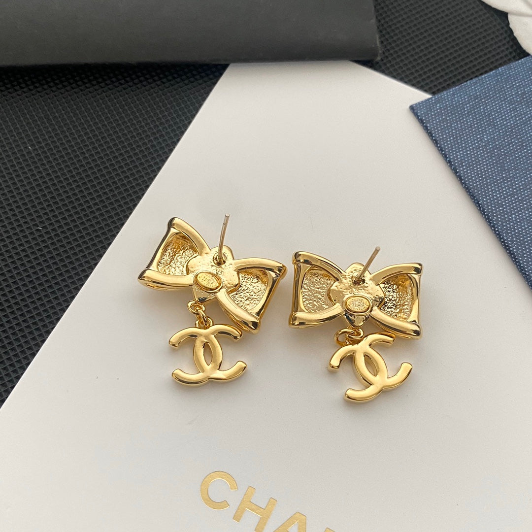 2025 Gentle Bow Logo Earrings