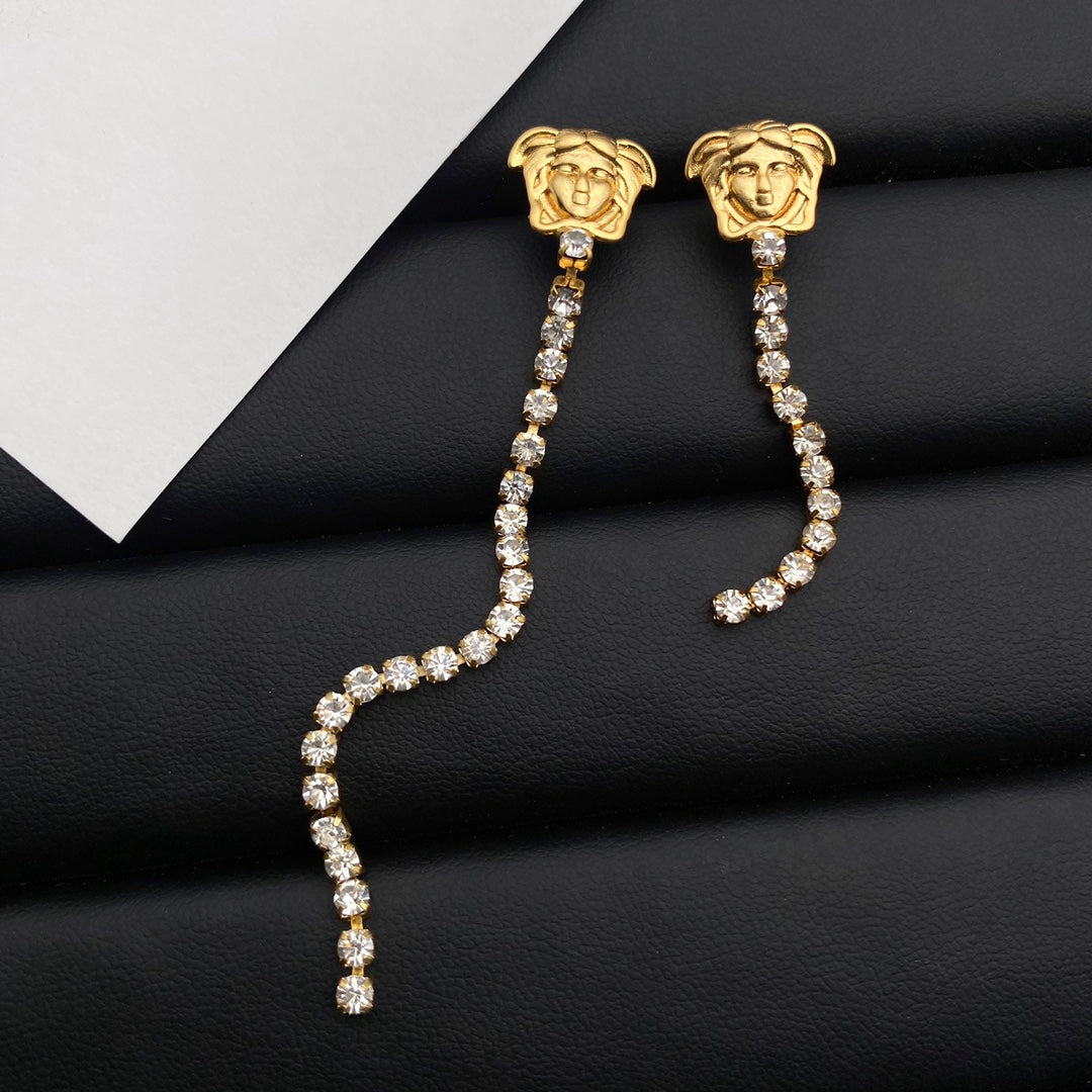 2025 Fashion Crystal Chain Earrings