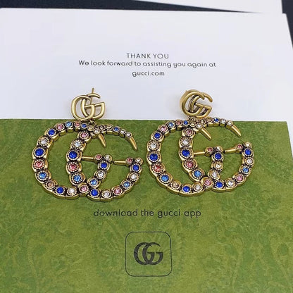 2025 New Style Colorful Crystal Earrings