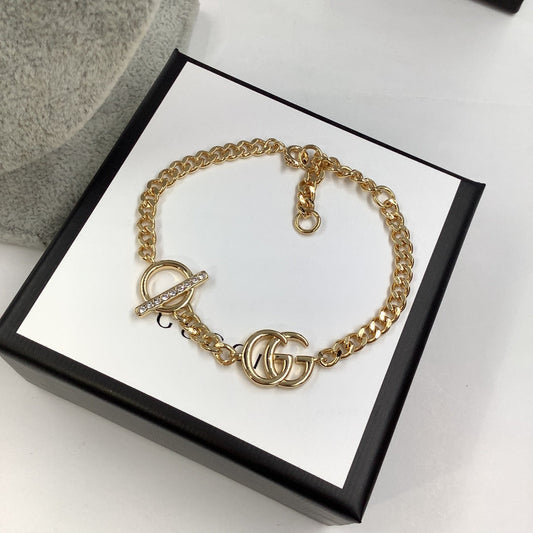 2025 Letter Chain Bracelet Necklace Set